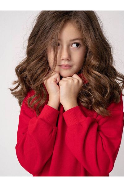 Machetta Children's Unprinted Girl's Sweatshirt Dress / Tunic
