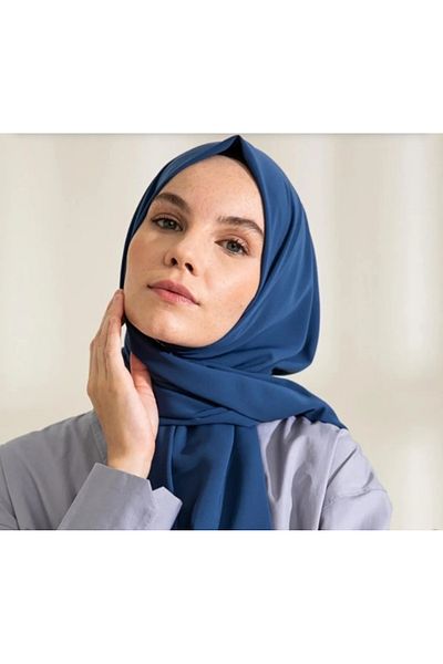 FRESCO SCARFS Hijab Hijab Medina Silk Shawl*indigo