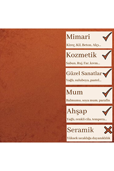 Okra Pigment ve Doğal Boya Kırmızı Okra Pigment 40 Ml