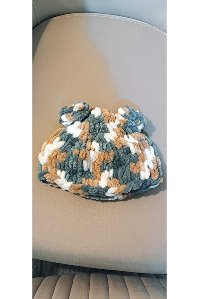 Moda Biçer Плюшевий в'язаний капелюх Rainbow Moda Biçer