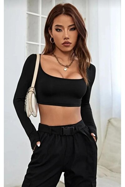 Nsb Tasarım Kadın siyah göğüs dekolteli ceop