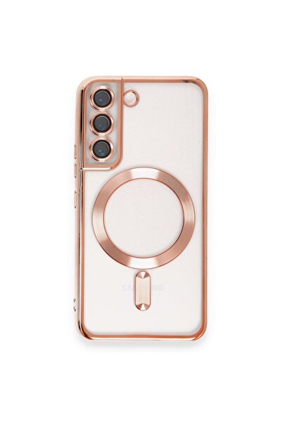 TEKNOMODA Samsun Galaxy S22 Kılıf Kamera Lens Korumalı Renkli Magsafe Şeffaf ...