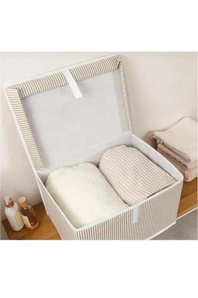 Buti Box with Lid Multi-Purpose Organizer Folding Chest Mini Size 40x30x26 - 17651