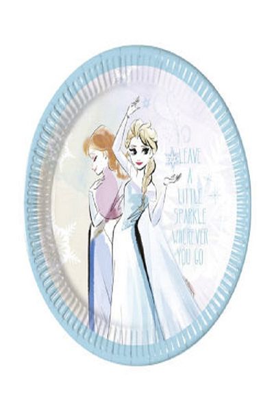 Kazanabil FROZEN ANNA AND ELSA 8-Piece USED HORSE CARTON PARTY PLATE