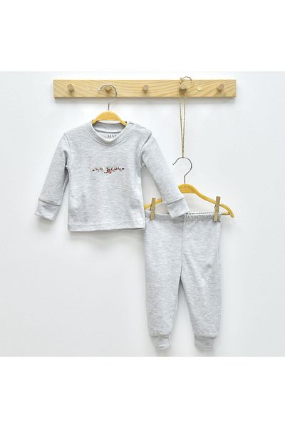 LOVE MAXX FLOWER EMBROIDERED 2-PIECE SET