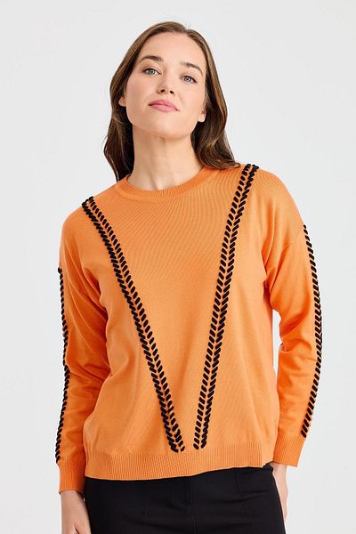 Two Mail Birit Detailed Blouse