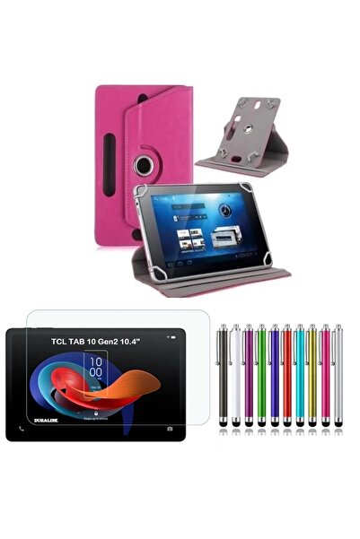 DUHALINE TCL TAB 10 Gen2 10.4" Uyumlu Standlı Tablet Kılıfı + Kırılmaz Ekran ...