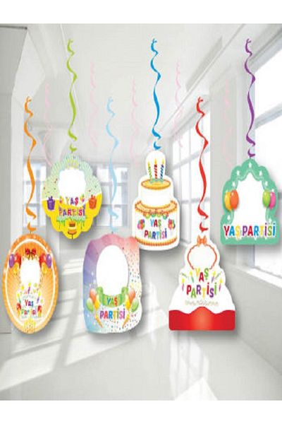 Kazanabil Empty BUBBLE BIRTHDAY PENDANT LAMP ORNAMENT SET 6 PIECES