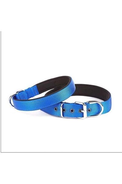 Glipet Navy Blue Color Soft Texture Supported Cloth Neck Collar 1.5x40 Cm
