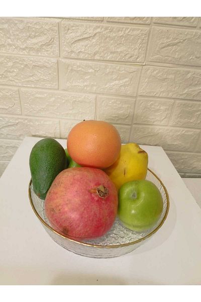 devigo Gold Serving Plate - Presentation Plate Fruit Plate Salad Plate