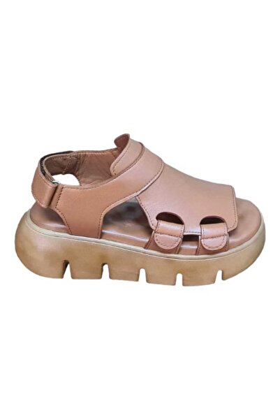 Dünya Shoes Hakiki Deri Kadın Sandalet