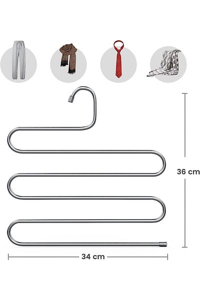 Trend Banyo Mutfak Metal Trouser Hanger