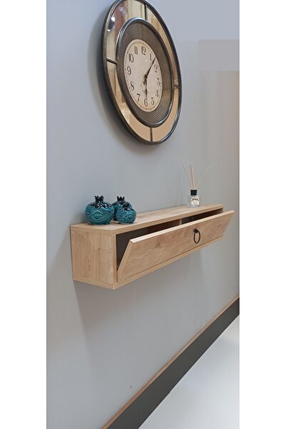 DİİZY HOME 60 cm Meşe Kapaklı Dresuar Salon Antre Hol Oturma Odası Askıda Kulplu Dolap Dresuar
