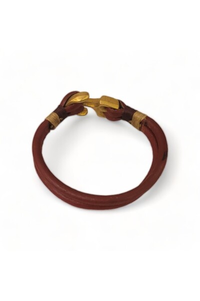 Hedea Acoustic Style Claret Red Men's Bracelet