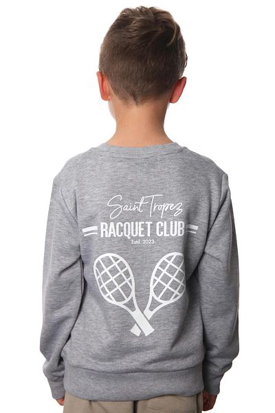 Coredra Детски суитшърт Racquet Club за момчета - сив