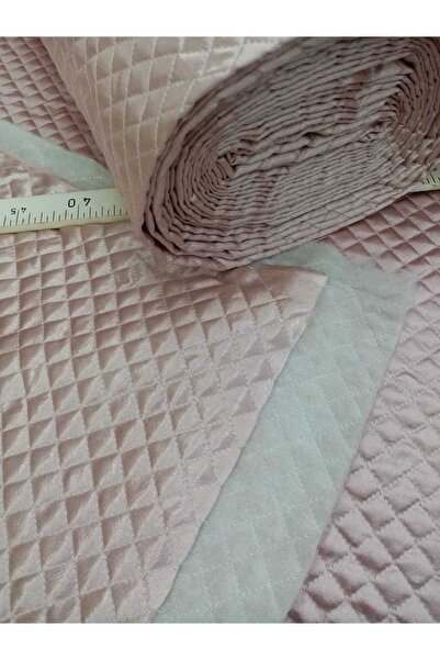 Bahar Hayat Manifatura Kapitone Kumaş Saten Pudra Kapitone Kumaş