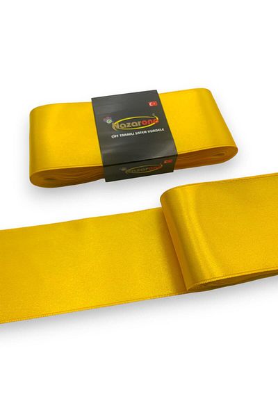 Nazarone Σατέν Κορδέλα 6cm-10mt-κίτρινη(412)