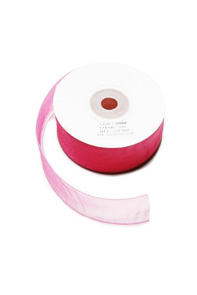 Nazarone Fuchsia Organza Ribbon - 3Cm-23Mt (803)