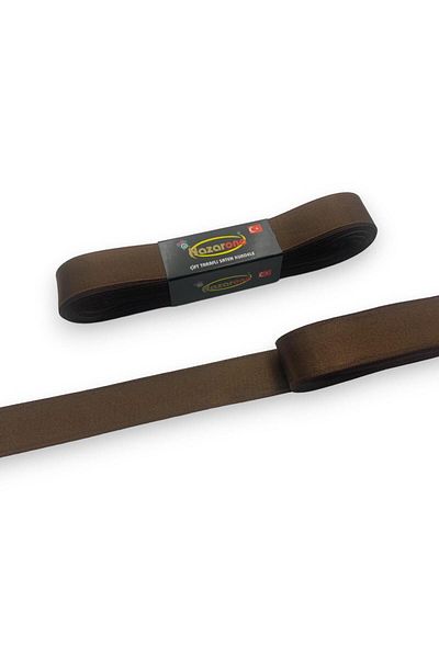 Nazarone Σατέν Κορδέλα 2cm-10mt-καφέ(208)
