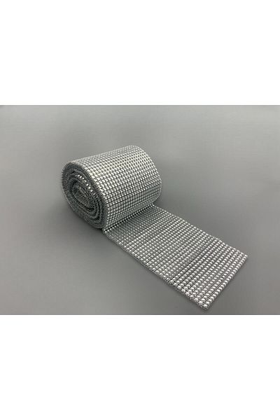 Nazarone Stress Stone 24 Row Silver 9m-silver