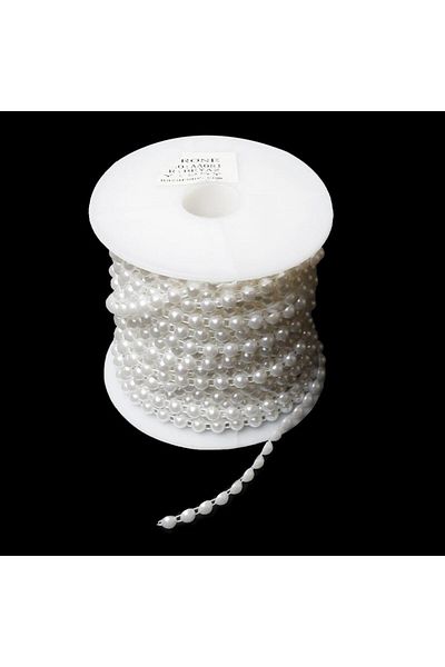 Nazarone Half Pearl String Reel 23mt-aa081-white
