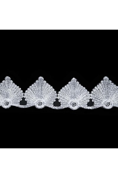Nazarone French Lace Jn1926 13,5m Flush Glitter-white-silver