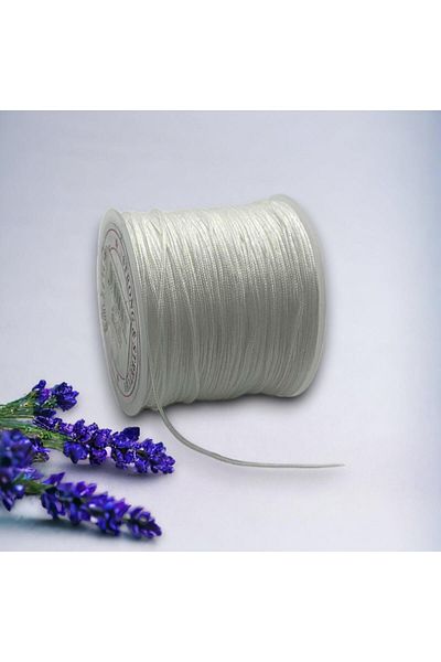 Nazarone PARACHUTE STRING 0,8MM-50MT WHITE