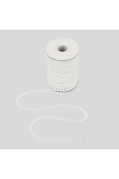 Nazarone Half Pearl String Reel 23mt-aa079-white
