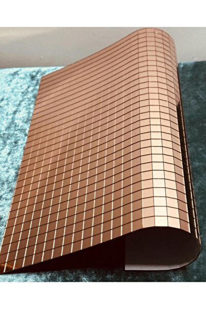 ALOHA Kendinden Yapışkanlı Buton Ayna 10x10 Rose Renk