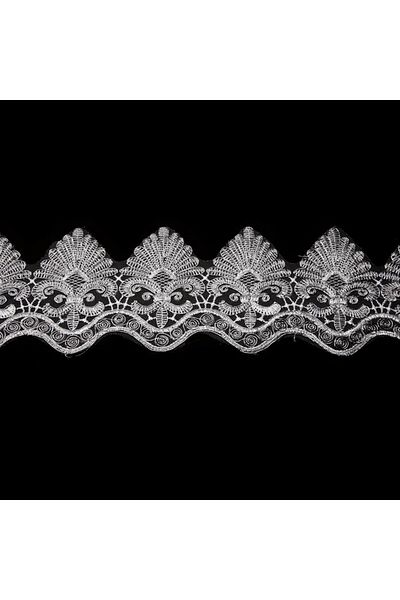 Nazarone French Lace Jn1820 13,5m Flush Glitter-white-silver