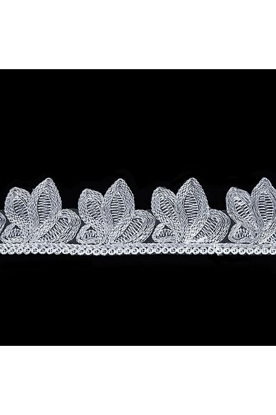 Nazarone French Lace Jn1829 13,5m Flush Glitter-white-silver