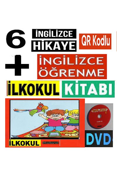 The Kidland كتاب تعلم اللغة الإنجليزية 128 صفحة 6 قصص قراءة باللغة الإنجليزية (16 صفحة لكل منها) للمدرسة الابتدائية