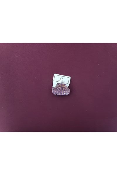 RKY SERENITY Αγκράφα με πούλιες ασημί Μύδι Sea Shell