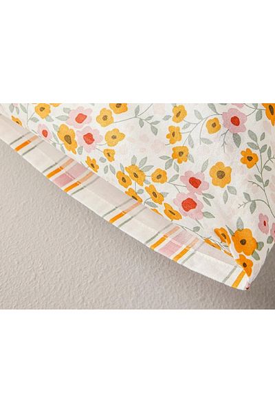 English Home Ditsy Cotton 2-Piece Pillow Case Yellow