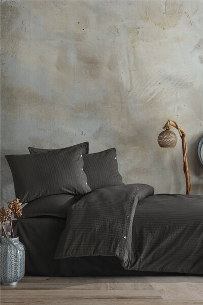 Nordqueen Sada povlaků na přikrývky ze 100% bavlny s dvojitým knoflíkem