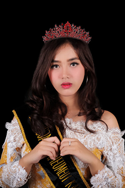 Hayalperest boncuk Κόκκινη Denver Κρυστάλλινη Στεφάνη με Πέτρες για Γάμο και ...