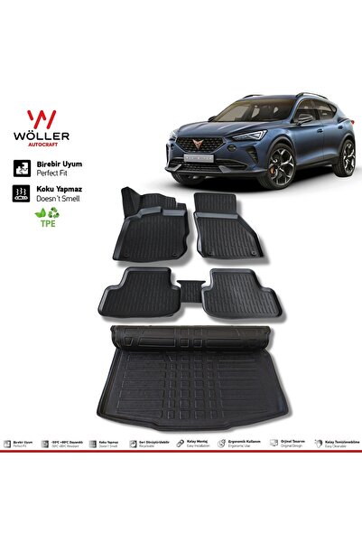 wöller Cupra Formentor Paspas Bagaj Havuzu Set 2021 Sonrası 3d Ultraflex Set