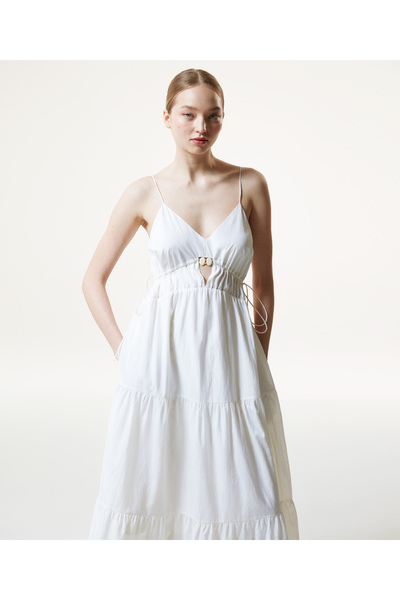 Machka White Women's Dress
