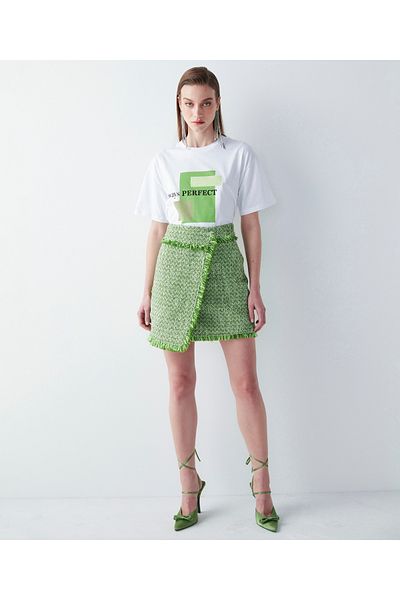 İpekyol Women's Green Skirt