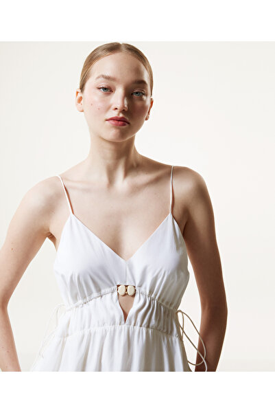 Machka White Women's Dress