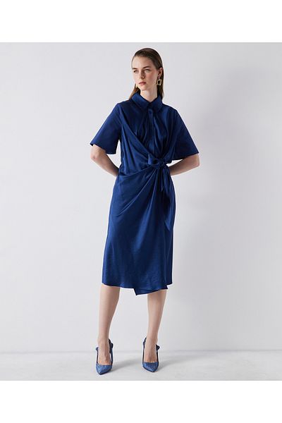 İpekyol Women's Navy Blue Dress