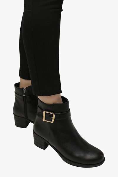 SOSELA 78-02-80036 Women's Genuine Leather Black Boots