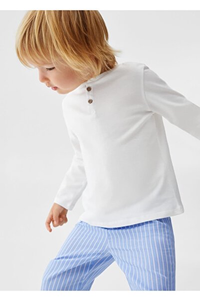 MANGO Baby Çizgili uzun pijama takımı