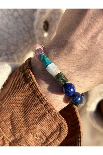 CAPO by Aytaç Yamaç Opus Natural Stone Chakra Bracelet Special Design Bracelet Suitable for 7 Chakras