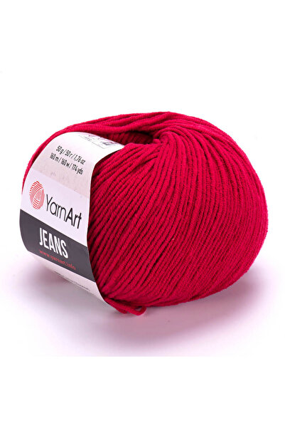 Yarnart Jeans El Örgü İpi 51 Koyu Kırmızı Amigurumi ipi Punch ipi Bebek ipi B...