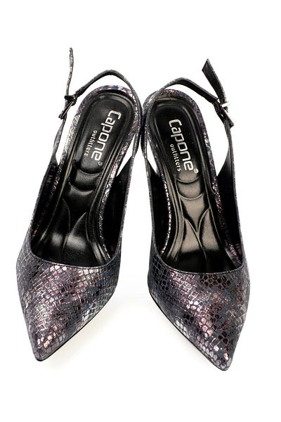 Capone Outfitters Open Back Mid Heel Soft Padded Sole Women's Shoes