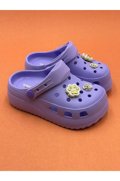 Akınal Bella Colorful Stone Detailed Girl's Slippers - For Pool, Beach, Balcony and Bathroom