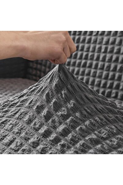 ÖZMAKAN Κάλυμμα καθίσματος 3 ατόμων, Κάλυμμα καθίσματος 1 Τεμάχιο Ανθρακί Χρώμα