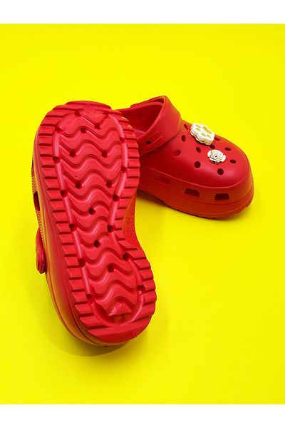 Akınal Bella Girl's Stone Type Colorful Pool Beach Balcony Bathroom Slippers