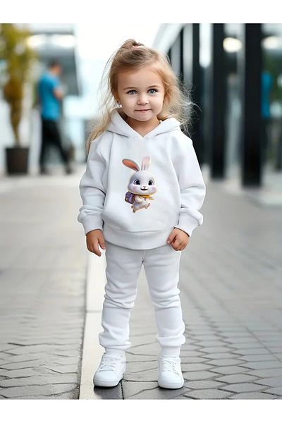 AMMA Kids Character Printed Sweatsirt Tracksuit Set
